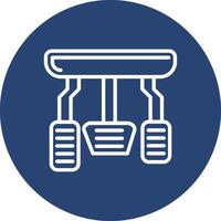 Car Pedals Handcrafted Interface Design Symbol vector