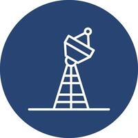 Satellite Tower High Detail Shape vector