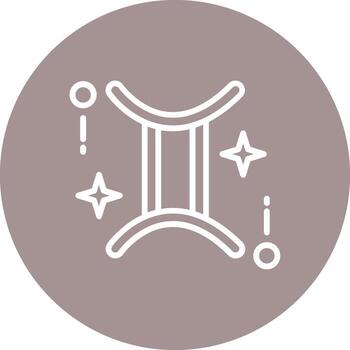 Gemini Dark Mode UI Symbol vector