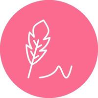 Feather Modern Digital Tech Element vector