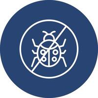 No Bugs Pixel Grid Style Artwork vector
