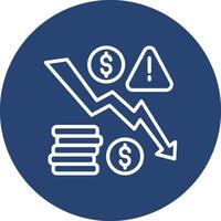 Financial Crisis Muted Color UI Design vector