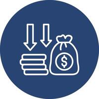 Money Loss User Friendly UI Drawing vector