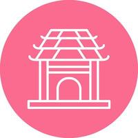 Pavilion Abstract User Interface Visual vector