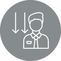 Employee Gradient Based Color Form vector