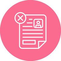 Rejected Muted UI Tone Element vector
