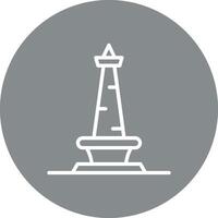 Monas Bold Line Outline Badge vector