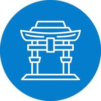 Itsukushima Shrine Digital Mobile App Concept vector