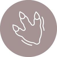 Footprint Web Based Design Element vector