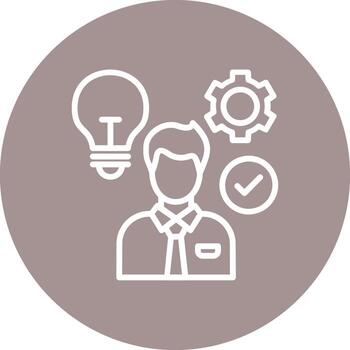 Competence Interface Thin Line Graphic vector