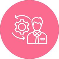 Job Management Sharp Edged UI Visual vector