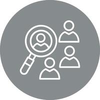 Candidate Selection High Contrast Style Badge vector