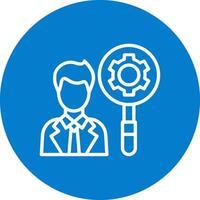 Recruitment Manager Interactive Clean Symbol vector