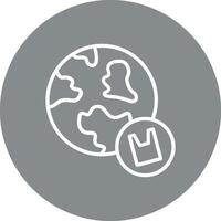 Global Stylized Modern Flat Drawing vector