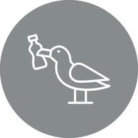 Seagull 3D Rendered Design Symbol vector