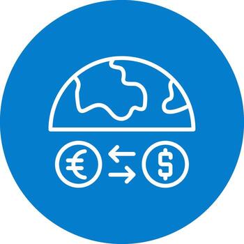 Exchange Rate Outlined Graphic Frame Object vector