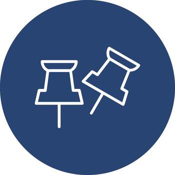 Pin Gradient Based Color Form vector