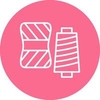 Yarn Color Brush Stroke Symbol vector