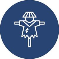 Scarecrow Modern Color Graphic Symbol vector