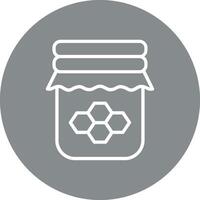 Honey Jar Modern App Interface Badge vector