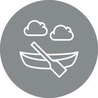 Canoe Futuristic Interface Design Mark vector