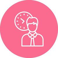 Punctuality Outlined Graphic Frame Object vector