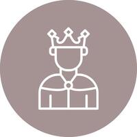 King Minimal Clean Graphic Visual vector