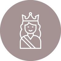 Queen Gradient Based Color Form vector