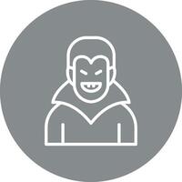 Vampire Sleek Flat Visual Mark vector