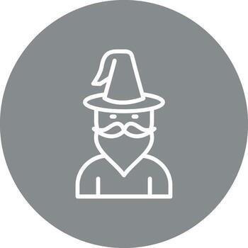 Wizard Handcrafted Interface Design Symbol vector