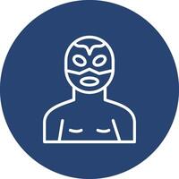 Wrestler Modern Graphic Shape Design vector