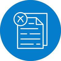 Rejected Sleek Flat Visual Mark vector