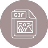 GIF Iconic Linear Graphic Form vector
