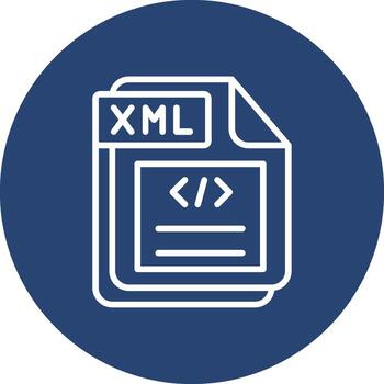 XML Neon Style UI Symbol vector