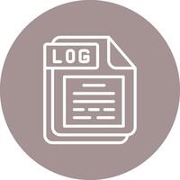 LOG Gradient Style UI Element vector