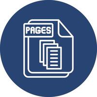 PAGES Color Brush Stroke Symbol vector