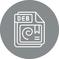 DEB Geometric Mobile App Mark vector
