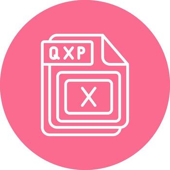 qxp código establecido ui símbolo vector