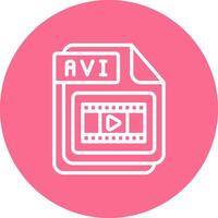 AVI High Contrast Style Badge vector