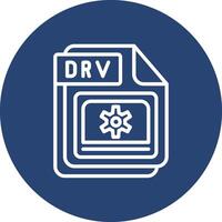 DRV Bold Line Outline Badge vector