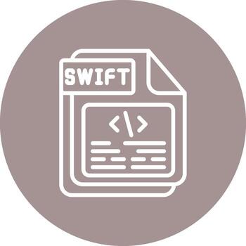 SWIFT Soft Edge Outline Graphic vector