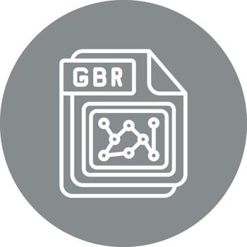 gbr código establecido ui símbolo vector