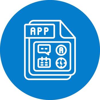 APP Outlined Graphic Frame Object vector