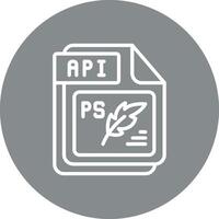 API Pixel Grid Style Artwork vector
