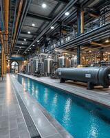 Industrial facility with water feature photo