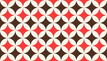 Abstract retro geometric seamless pattern. Decorative ornament background in 60s or 70s style. Retro vintage design for wallpapers, textile, fabric. texture vector