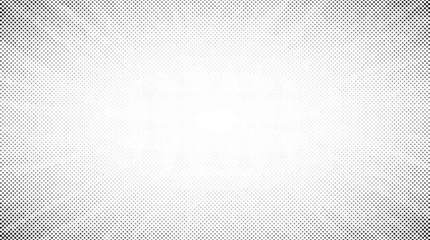 Halftone radial texture. Light comic style grain background. Pop art faded textured frame. Grunge speckle effect. Dotted particles print wallpaper. Pixelated gradient backdrop vector