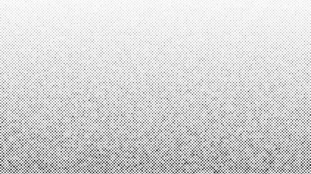 trama de semitonos degradado. descolorido dotwork textura. aleatorio grunge ruido antecedentes. negro puntos, motas o partículas fondo de pantalla. trama de semitonos monocromo fondo vector