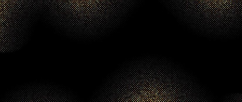 Golden wavy halftone gradient background frame. Shining comic glitter texture. Pop up dotted sparkles pattern wallpaper. Retro design template for banner, flyer, poster, presentation. vector
