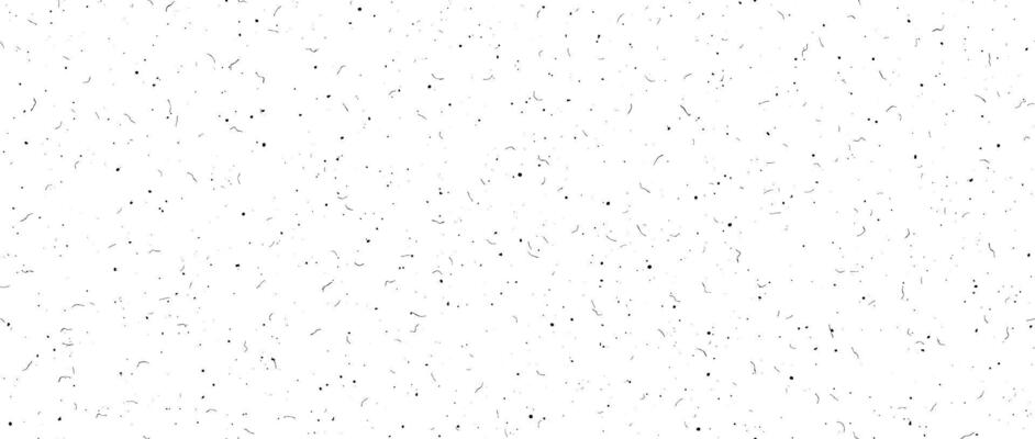 Black speckles seamless background. Dusty noise film texture. Old grunge particles, scratches, fibers, flecks repeating wallpaper. Vintage rough dirty overlay. Gritty sand specks effect.